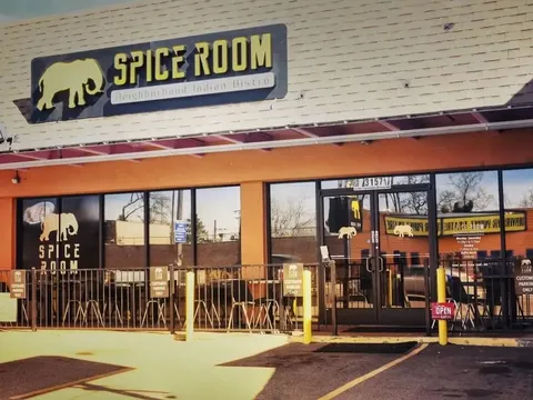Spice Room West Highlands storefront with its elephant sign above the entrance